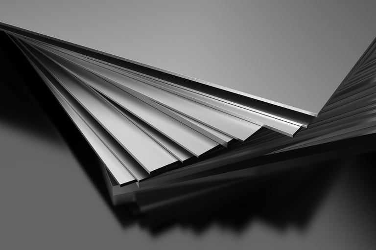 Industrial metal plates and components